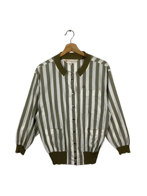 Other Designers Vintage - Vintage 80s Christian Dior Sports Strip Light Jacket Button