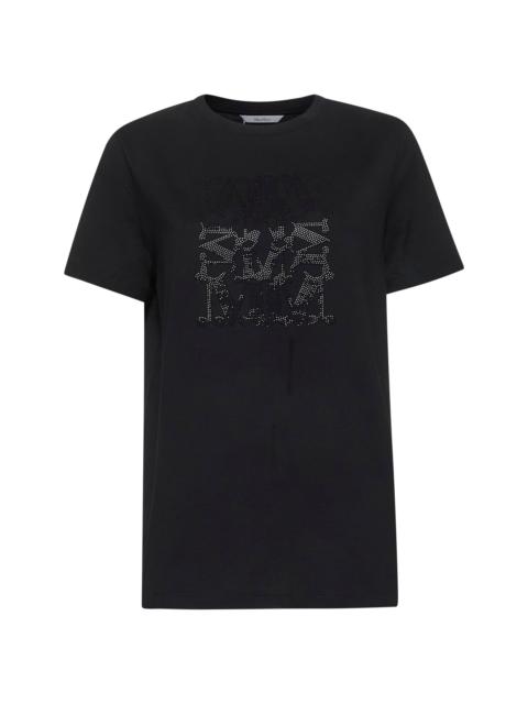 Max Mara Max Mara Women Black Cotton Maxmarabesque T-Shirt