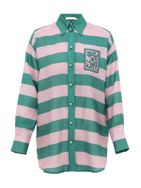 Zimmermann INDRA STRIPE RELAXED SHIRT