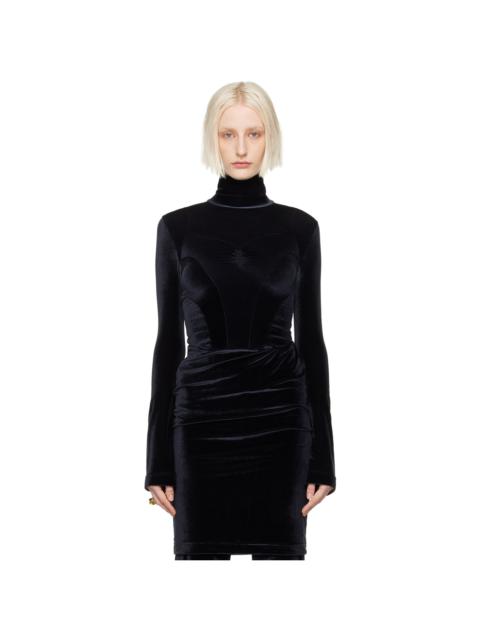 ALAINPAUL Black Justaucorps Turtleneck
