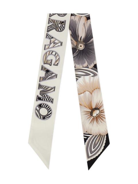 FERRAGAMO Ferragamo Women Printed Silk Foulard