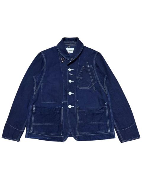 Other Designers Freewheelers - Ciname Heavyweight Indigo Denim Selvedge Chore Jacket