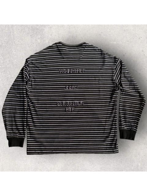 JUUN.J SS 2022 “You Get Off” Embroidered Oversized Stripes L/S