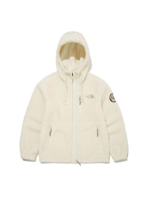 The North Face THE NORTH FACE Fleece Hoodie Jacket 'White' NJ4FM57A