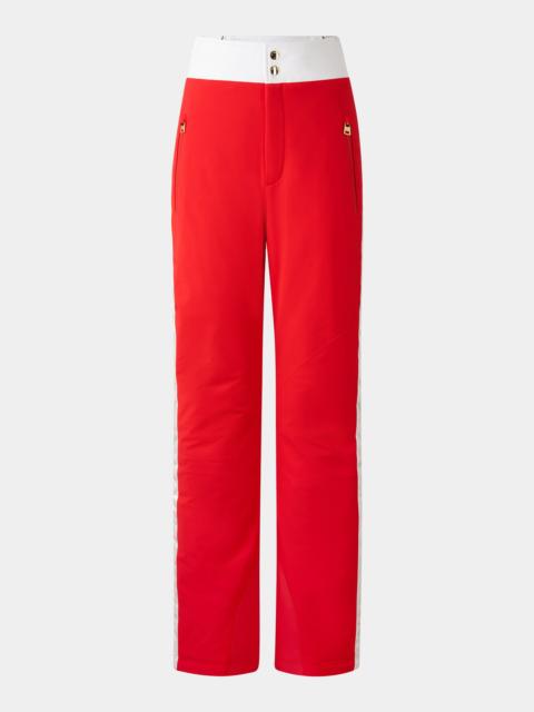 BOGNER Illma ski pants in Red/White