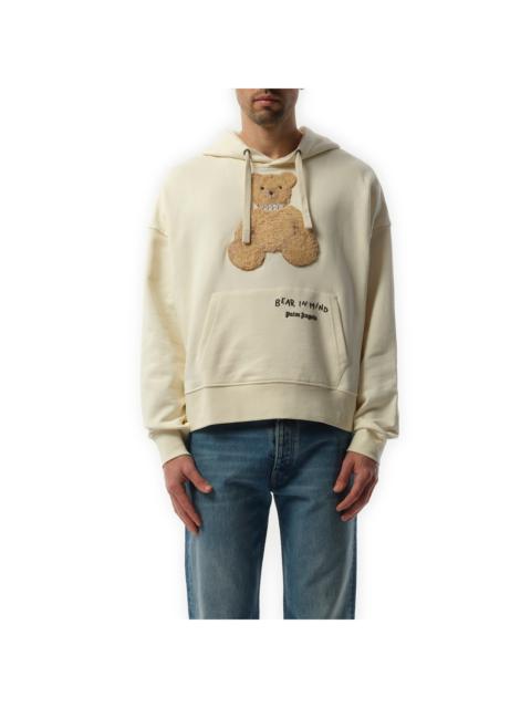 Palm Angels Bear in Mind Hoodie in Off White/Brown