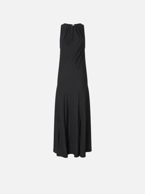 PINKO LONG VISCOSE JACQUARD DRESS