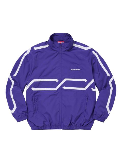 Supreme Inset Link Track Jacket 'Purple White' SUP-SS24-082