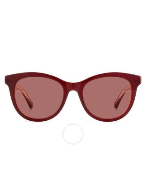 JIMMY CHOO Jimmy Choo Pink Oval Ladies Sunglasses ANNABETH/SMWU51