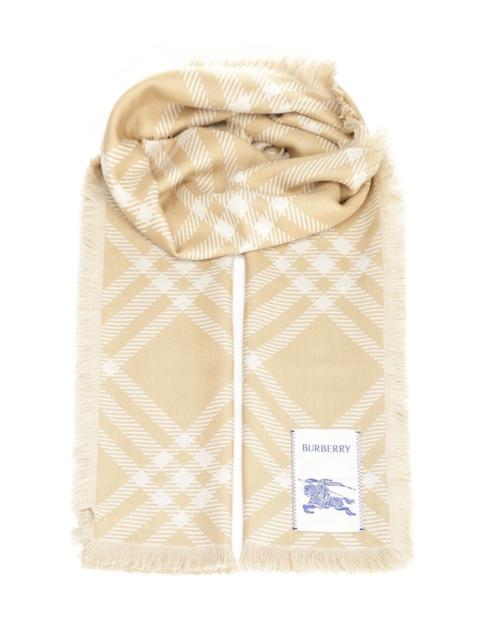 Burberry Burberry Women Wide Silk And Wool Scarf