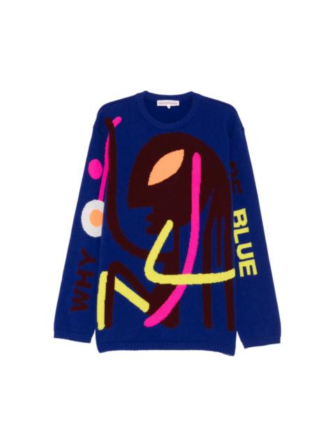 Walter Van Beirendonck WHY BE BLUE KNIT - CLEMATIS BLUE