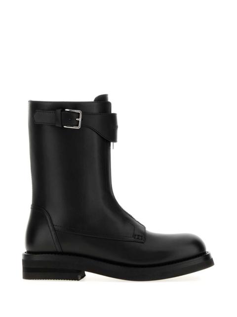 Alexander McQueen Alexander Mcqueen Men Black Leather Boots