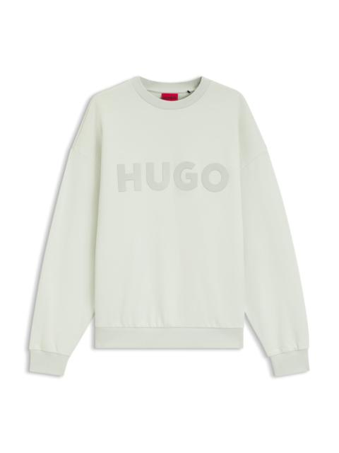 HUGO OVERSIZE-FIT SWEATSHIRT IN COTTON TERRY WITH TONAL LOGO