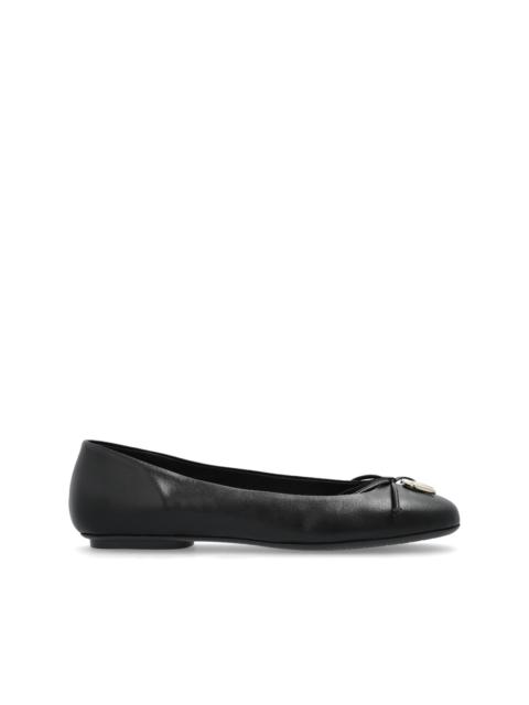 FURLA logo-plaque ballet flats