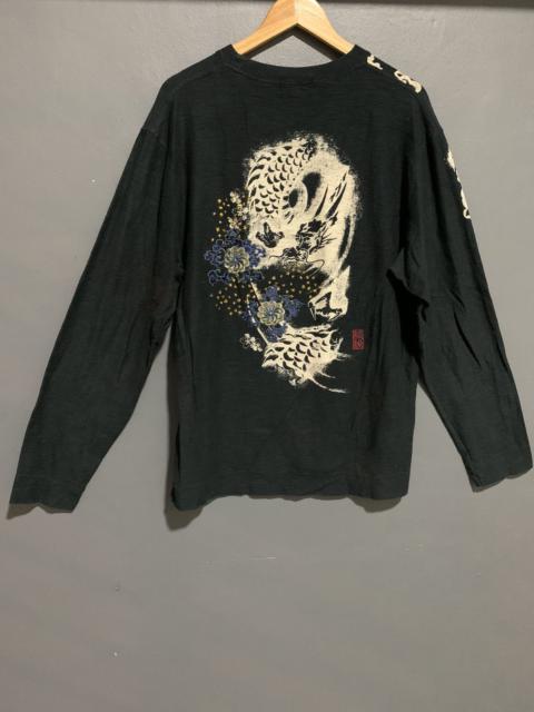 Other Designers VINTAGE KARAKURI TAMASHI DRAGON SUKAJAN LONG SLEEVE