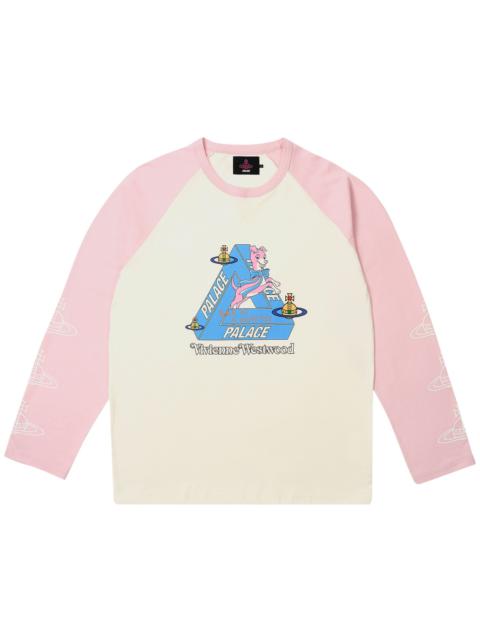 Palace x Vivienne Westwood Raglan Long-Sleeve 'White/Pink'