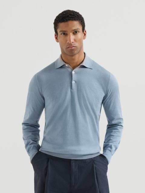Brunello Cucinelli Cotton lightweight knit polo shirt