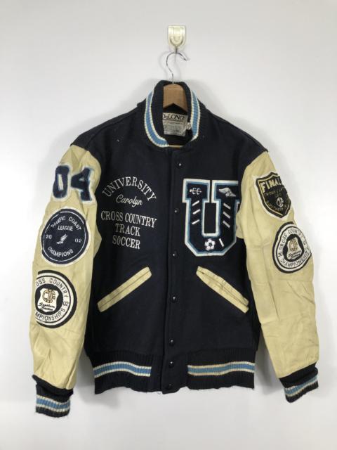 Other Designers Vintage - Vintage Delong Varsity Jacket University Full Patches