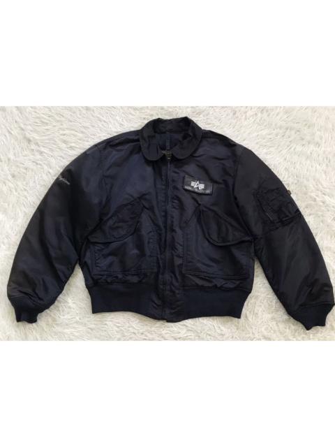 ALPHA INDUSTRIES Vintage Alpha Industries Bomber Jacket CWU-45 Ideal Zipper