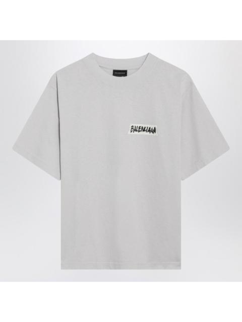BALENCIAGA Balenciaga White Masking Tape T-Shirt, Medium Fit Women