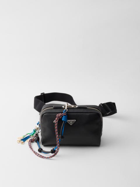 Prada Leather shoulder bag with charm