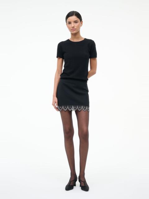 STAUD STAUD TIARA SKIRT BLACK