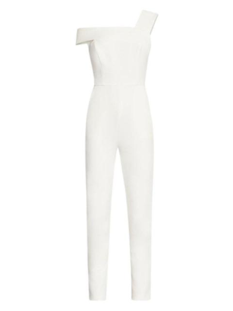 Other Designers White Haida One-shoulder Jumpsuit