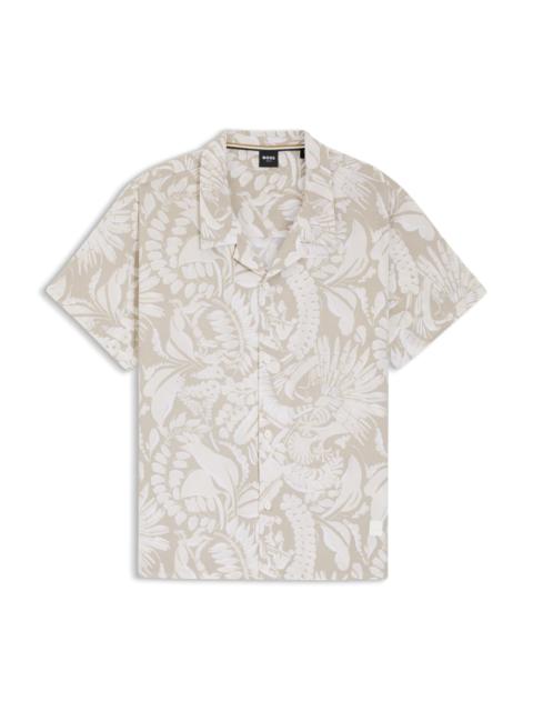 BOSS REGULAR-FIT SHIRT WITH ALL-OVER PRINT