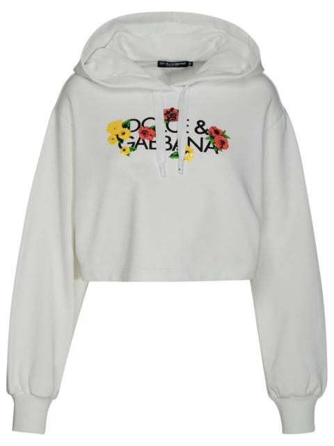 Dolce & Gabbana Dolce & Gabbana White Cotton Sweatshirt
