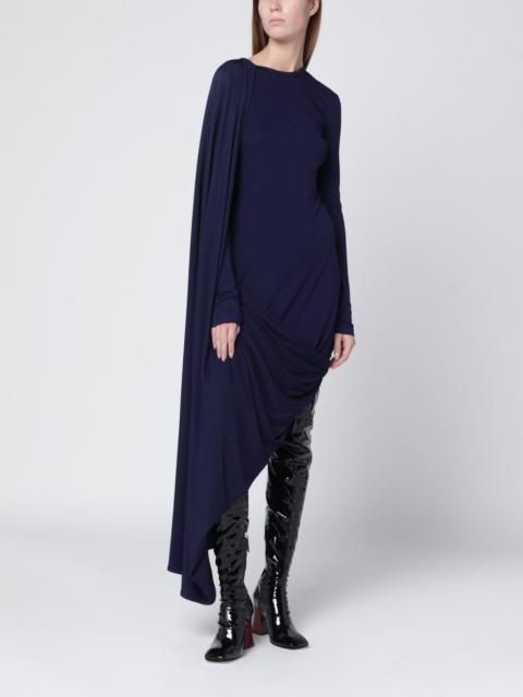 Sportmax Dark purple draped asymmetric dress
