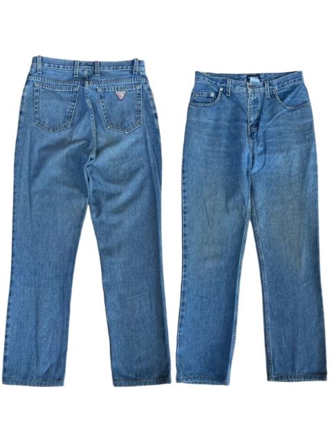 Other Designers Vintage 90s Guess Light Washed Jeans Faded Blue Denim Sz 30
