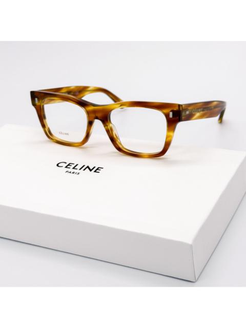 CELINE NEW CELINE CL 50011I 056 UNISEX HAVANA EYEGLASSES