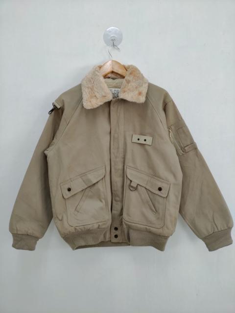 Other Designers Japanese Brand - Pilot Jacket Style B-3 Brown Bomber Jacket Made In Japan