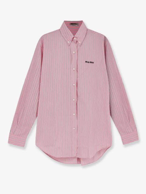 Miu Miu Miu Miu Women Striped Cotton Shirt