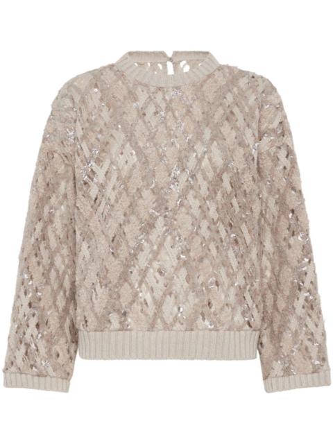 Brunello Cucinelli Sweater with Dazzling Embroidery