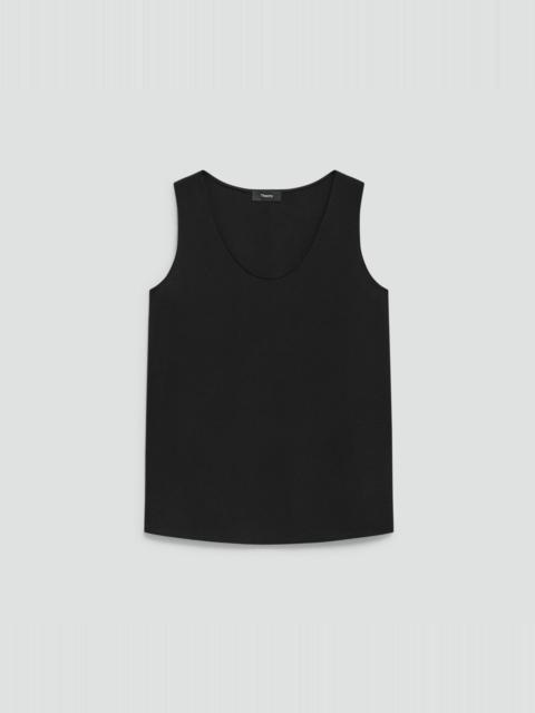 Theory Straight Shell Top in Silk Georgette