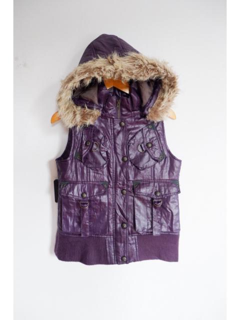 Hysteric Glamour Fur Hoodie Lakish Girl Vest Jacket