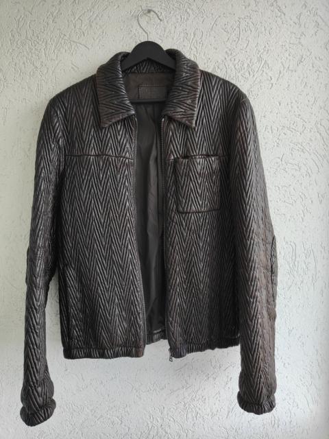 Prada Prada Quilted Leather Boxy Insulated Jacket Runway 2006