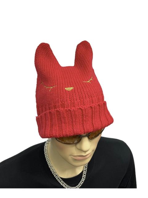 Other Designers Designer - Bunny Ears Acrylic Beanie Tsumori Chisato Cats Style
