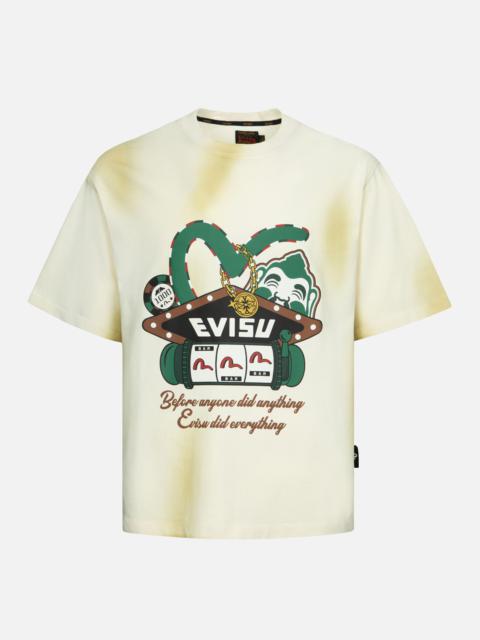 WASHED VIRTUAL VACATION PRINT RELAX FIT T-SHIRT