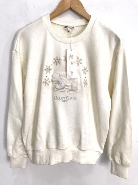 Courreges Paris Crewneck Sweatshirt With Tag Price ¥16,100
