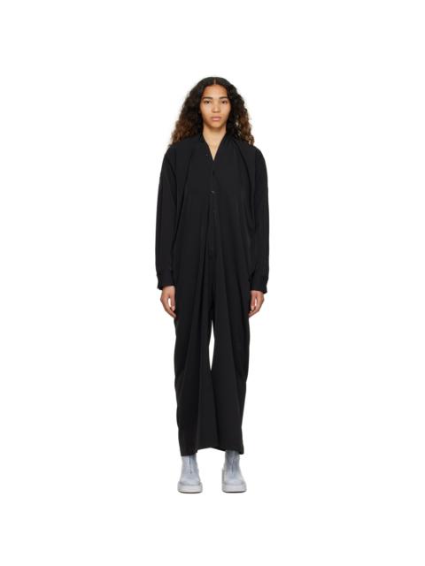 MM6 Maison Margiela Black Button Jumpsuit