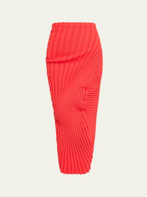 ISSEY MIYAKE Knit As It Is Long Skirt