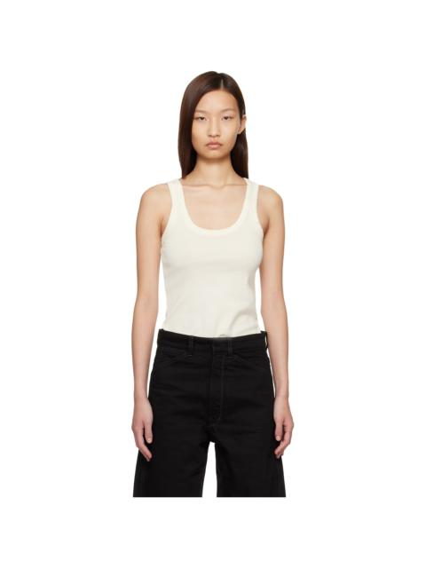 Lemaire Off-White Rib Tank Top