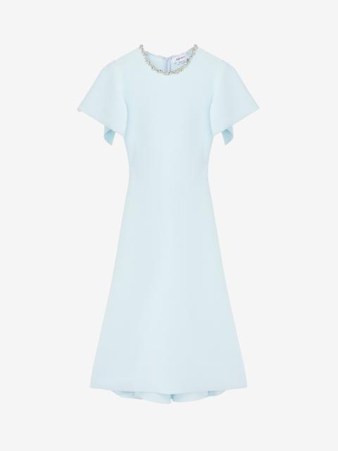 Alexander McQueen Crystal Stencil Midi Dress
