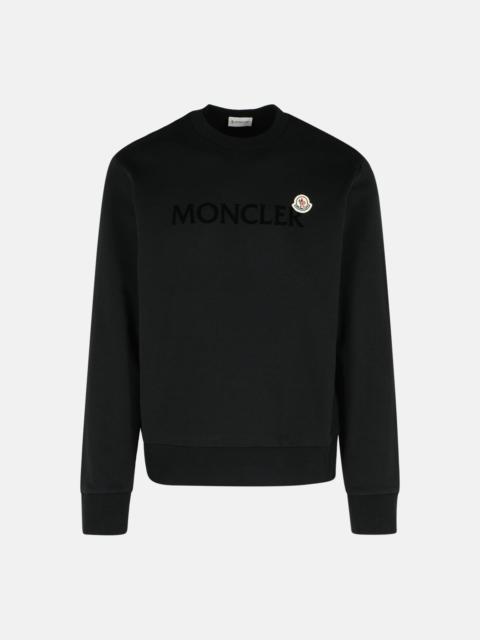 BLACK COTTON SWEATSHIRT