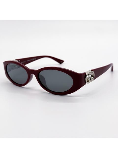 GUCCI NEW GUCCI SUNGLASSES WOMEN ROUND BURGUNDY GUCCI GG1662SA 006