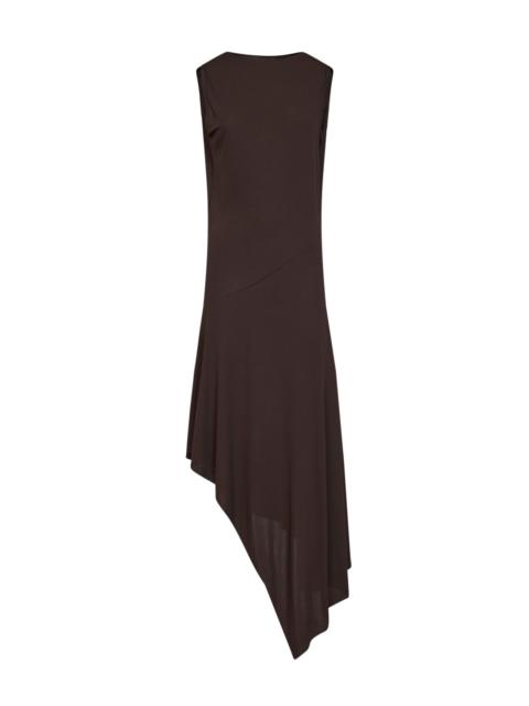 Alaïa Alaïa Women Brown Jersey Crepe Backless Midi Dress