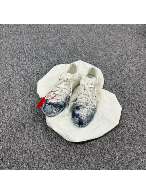 Maison Margiela Maison Margiela White Paint Drop Replica Gats Sneakers