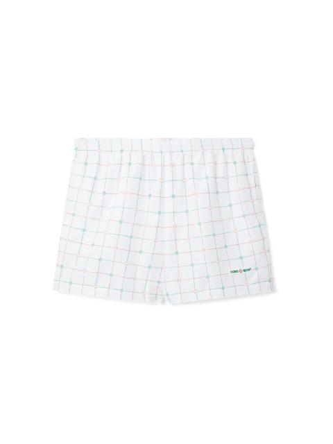 CASABLANCA Tennis Check Swim Trunks